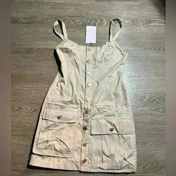 🔥🔥ZARA Gabardine pocket dress - Picture 4 of 6